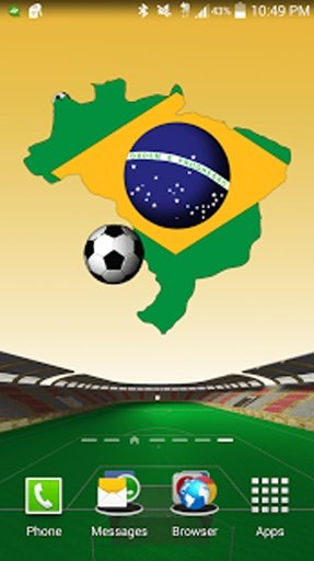 Brazil Football LWP截图1