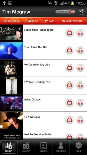 Tim Mcgraw Music Videos Photo截图1