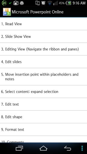 Office 365 keyboard shortcuts截图3