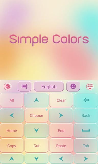 Simple Colors Keyboard Theme截图3