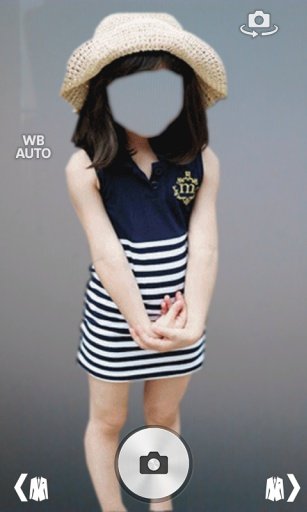 Kid girl fashion photo montage截图6