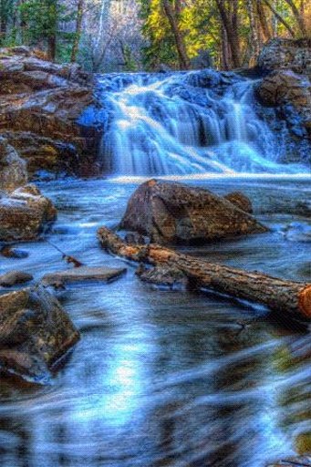 Waterfall Rocks Live Wallpaper截图1