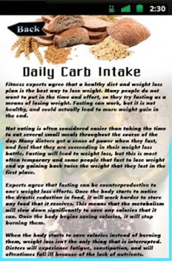 Daily Carb Intake截图7