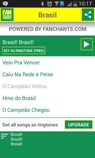 Brazil Songs World Cup 2014截图6