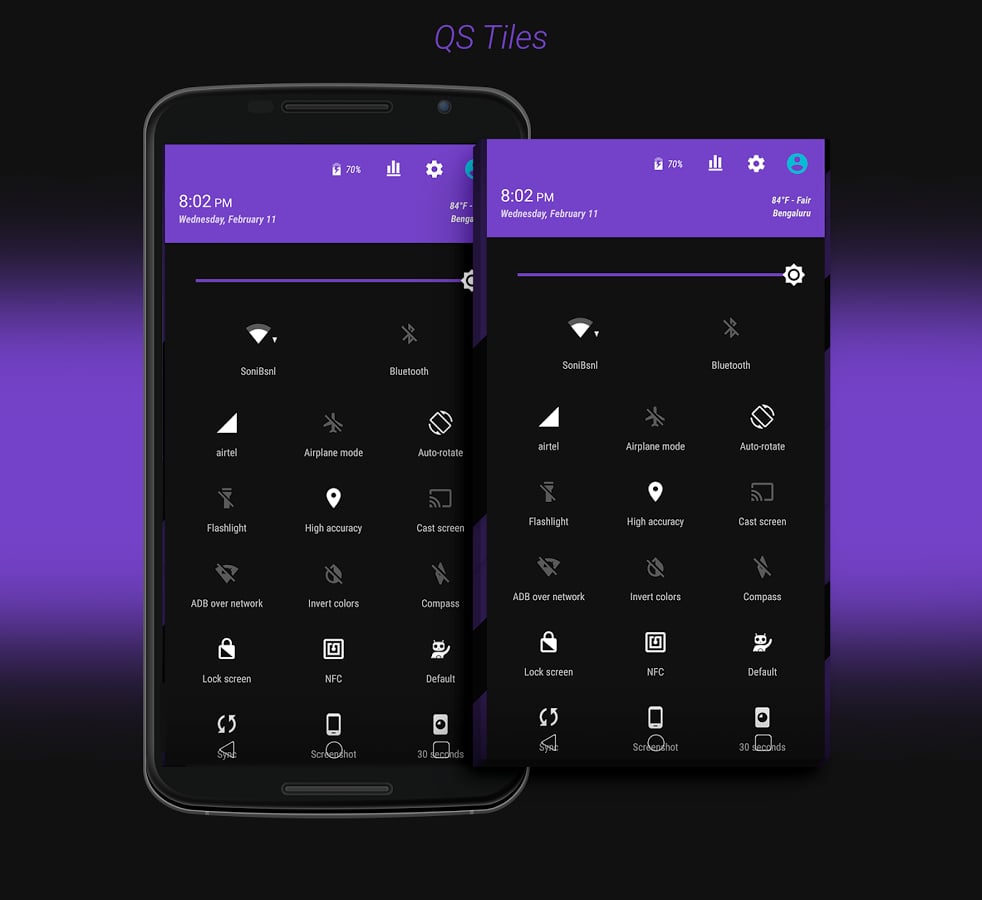 DarkOut Purple CM12/CM11 Theme截图3