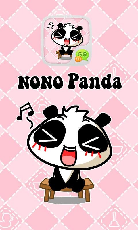 GO SMS PRO NONOPANDA STICKER截图8