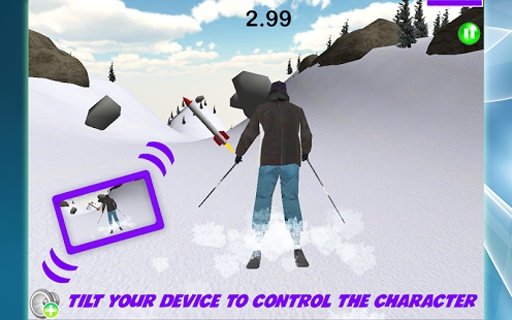 Skiing: Blizzard In Rocks截图1