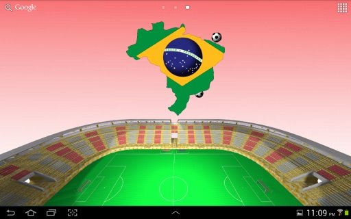 Brazil Football LWP截图9