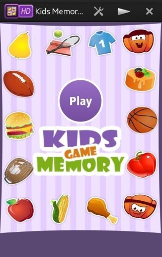 Food &amp; Sports Memory Game截图1