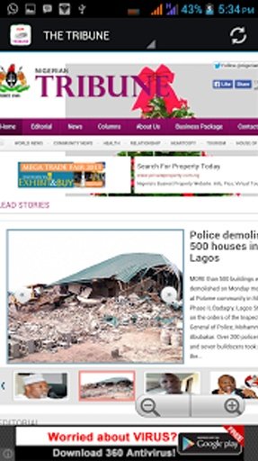 SUN and Tribune Nigeria Reader截图5