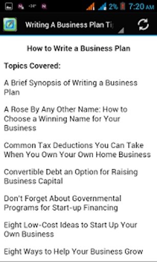 Writing A Business Plan Tips截图8