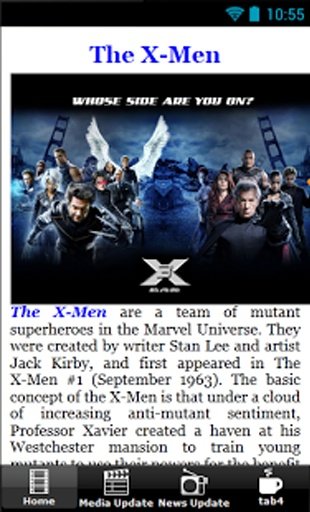 The X-Men Fan App截图2