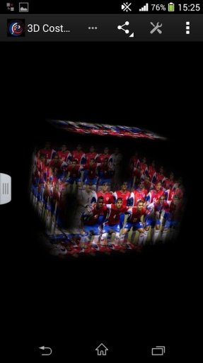 3D Costa Rica Football LWP截图2