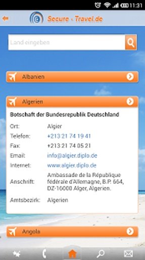 Secure-Travel Reise App截图2