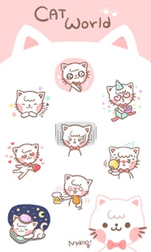 Cat World Emoticons截图7