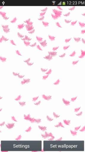 Pink Feather Live Wallpaper截图3