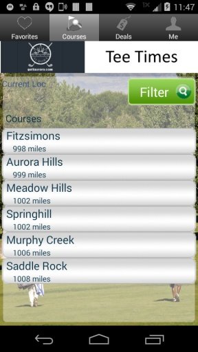 City of Aurora Golf Tee Times截图2