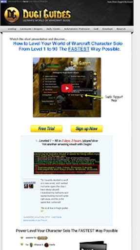 World of Warcraft Dugi Level截图2