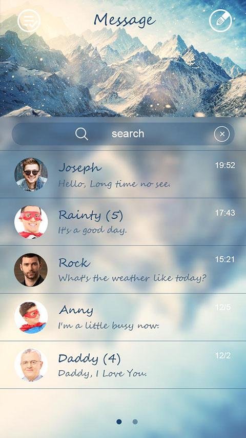 GO SMS PRO DAWN THEME截图7