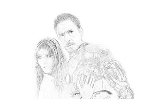 Iron Man 3 Sketch Wallpaper截图2