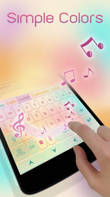 Simple Colors Keyboard Theme截图4