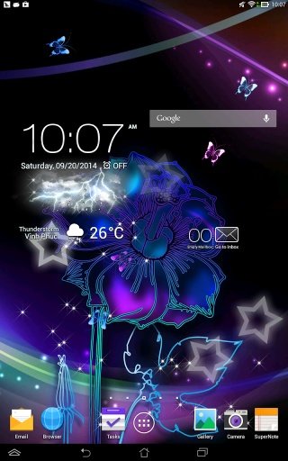 Butterflies Neon LiveWallpaper截图2