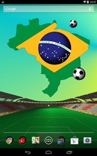 Brazil Football LWP截图8