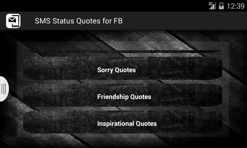 SMS Status Quotes for FB截图1