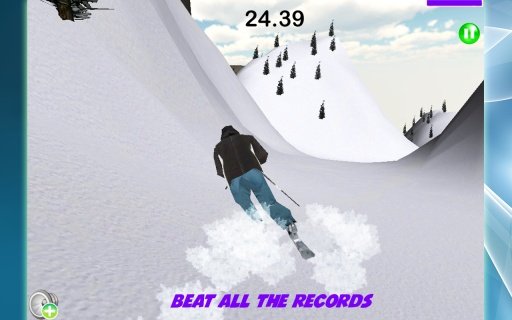 Skiing: Blizzard In Rocks截图2