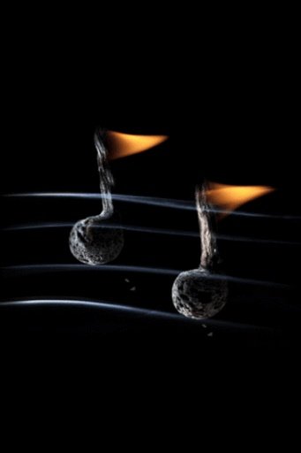 Flaming Notes Live Wallpaper截图1