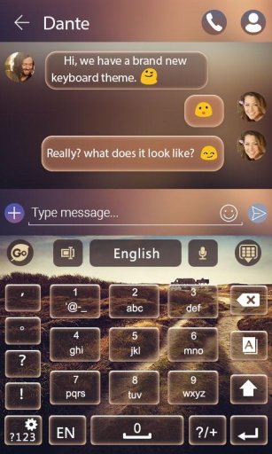 Zack GO Keyboard Theme &amp; Emoji截图2