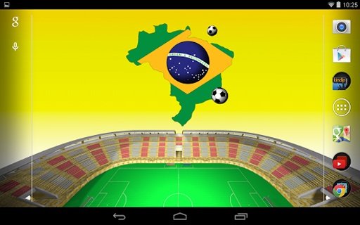 Brazil Football LWP截图5