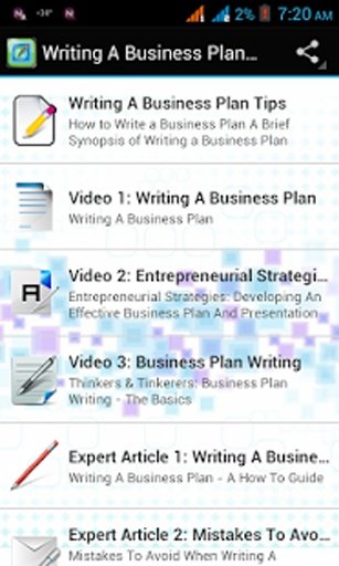 Writing A Business Plan Tips截图1