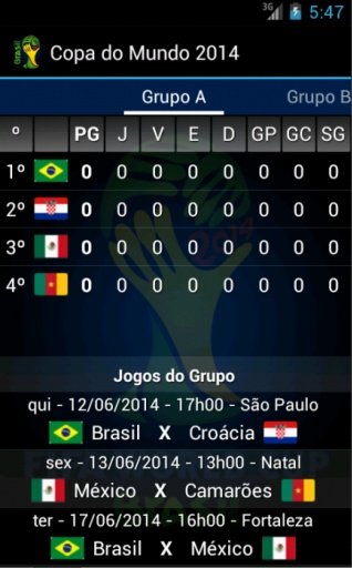 Guia Copa do Mundo 2014 Brasil截图4