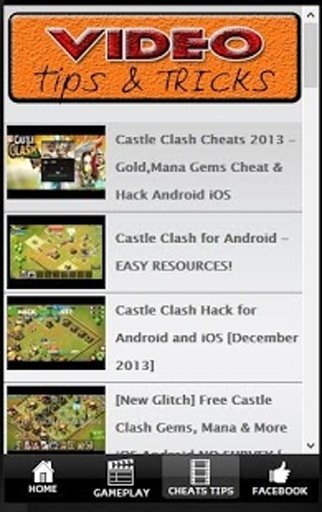 TRICKS &amp;TIPS CASTLE CLASH截图2