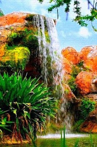 Safari Waterfall Live Wallpape截图1