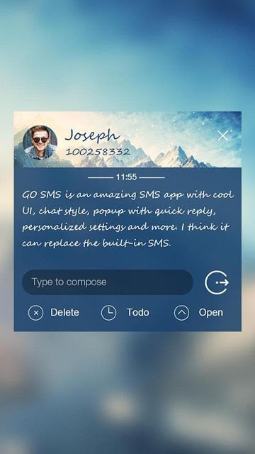 GO SMS PRO DAWN THEME截图1