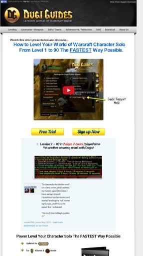 World of Warcraft Dugi Level截图1