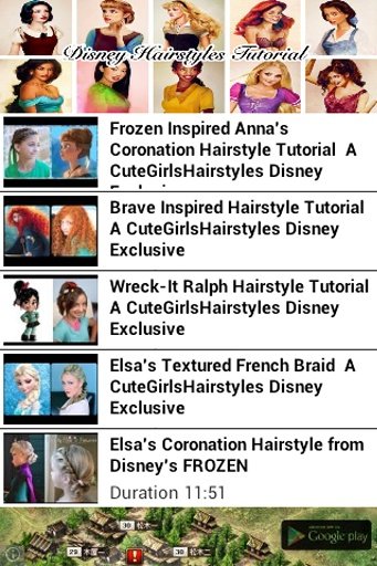 Disney Hairstyles Tutorial截图1