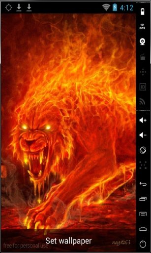 Monster Of Fire Live Wallpaper截图2