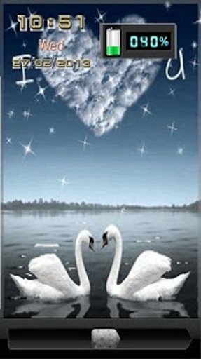 Loving Swan Dynamic ScreenLock截图2