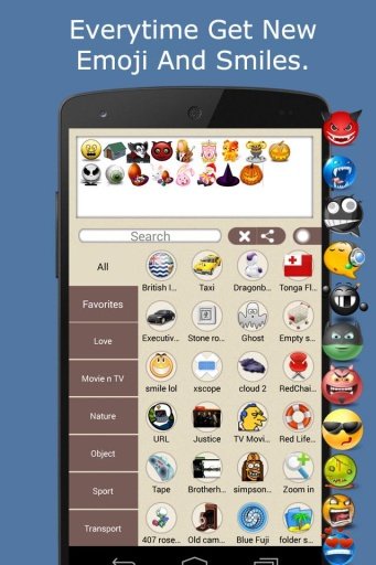 Emojicon smiley Emoji Toucher截图1