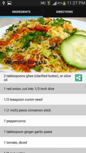 Vegetable Biryani Recipes截图2