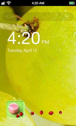 Fruit Beauty Lock Screen截图4