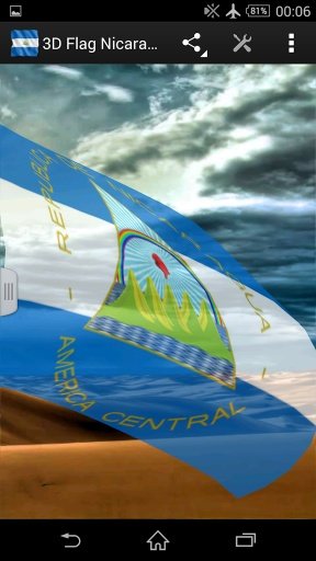 3D Flag Nicaragua LWP截图1