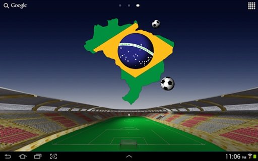 Brazil Football LWP截图6