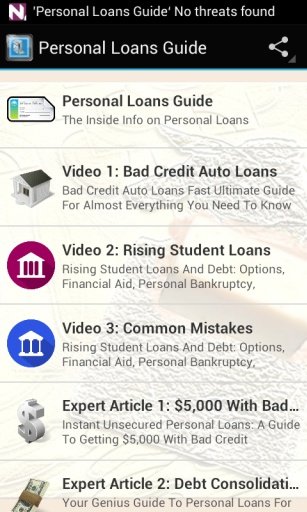 Personal Loans Guide截图1