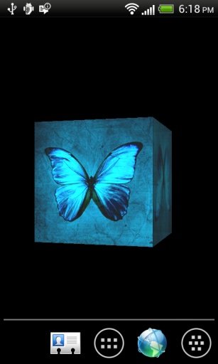 Butterfly 3D Cube LWP截图2