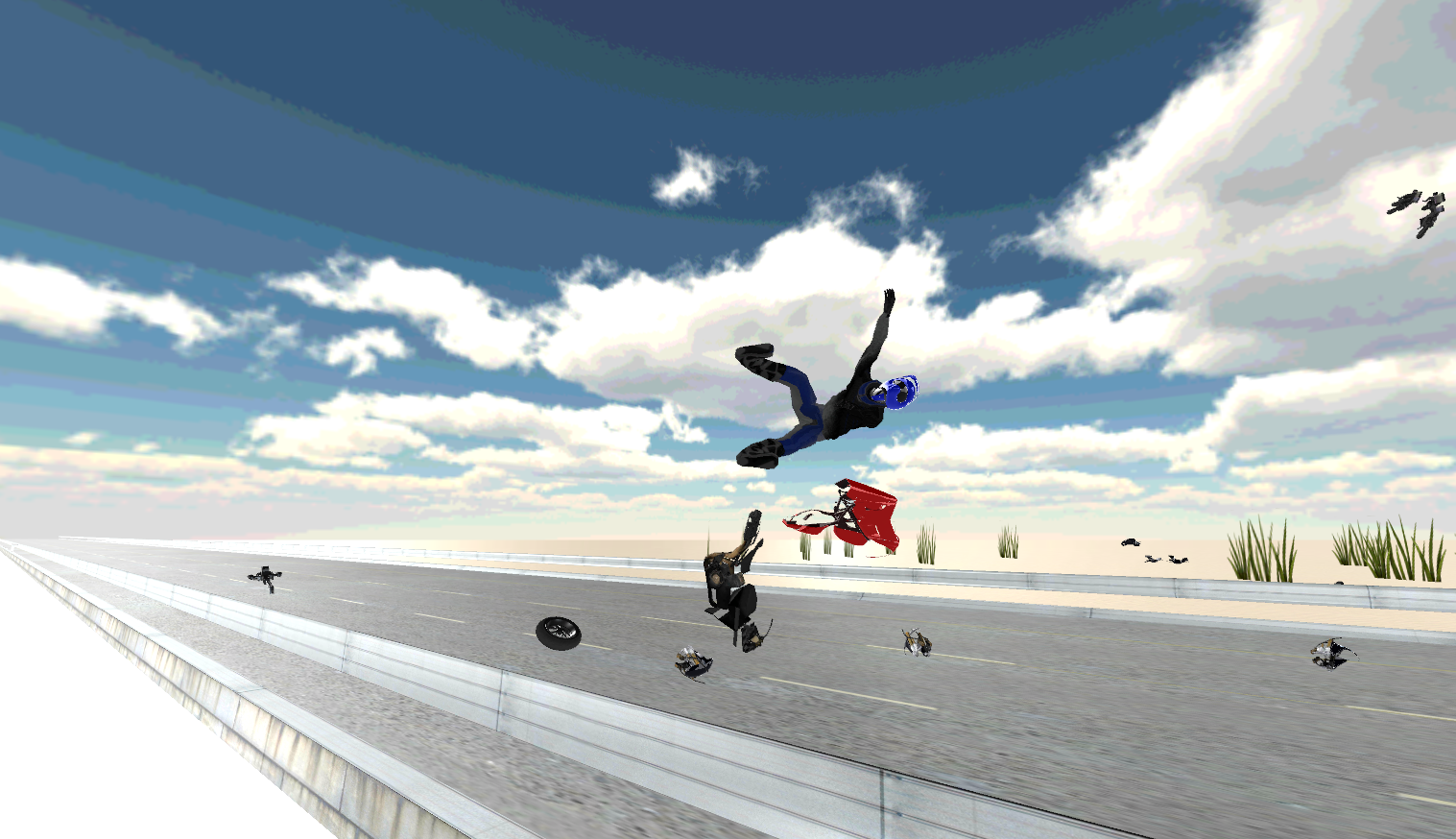 Desert Traffic Racer Motorbike截图4