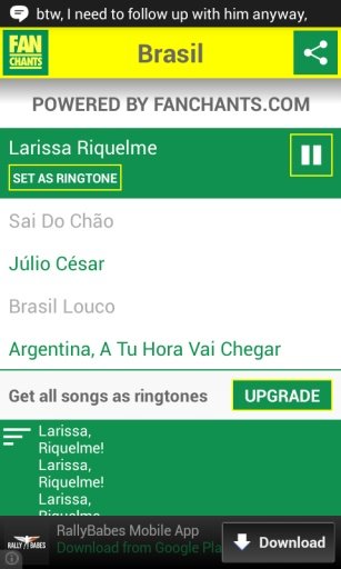 Brazil Songs World Cup 2014截图5